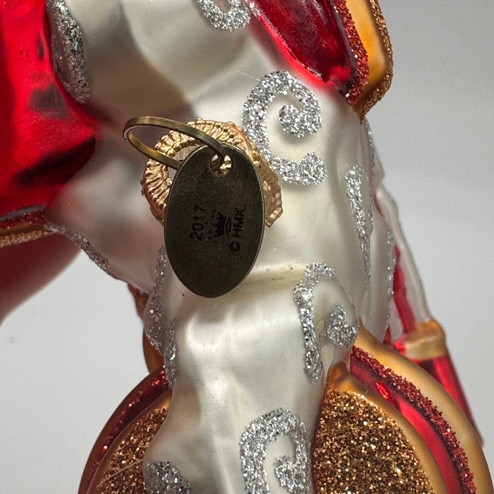 Hallmark Keepsake Elegant Engine 2017 Blown Glass Ornament Handcrafted Poland - Picture 3 of 9
